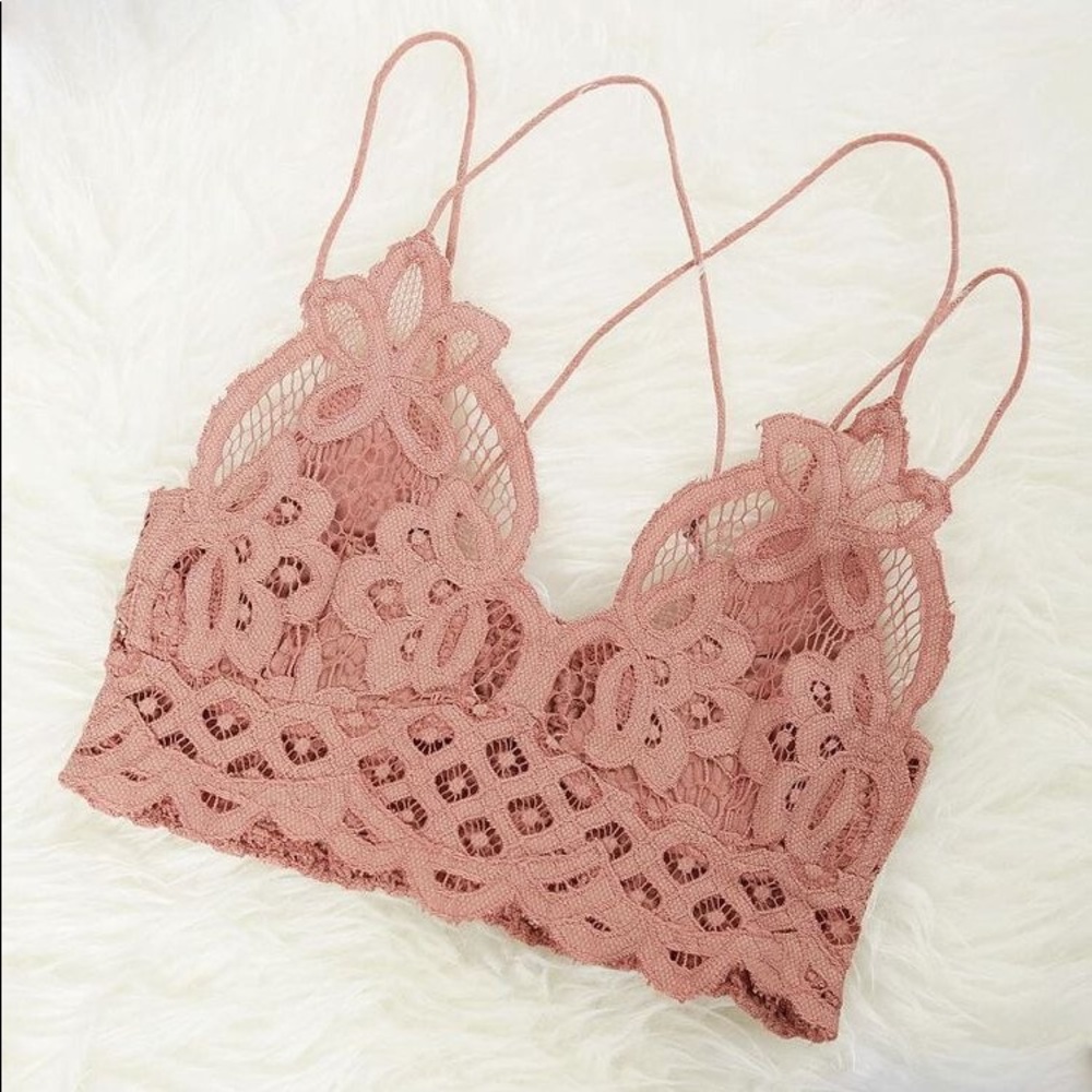 COPY - Heavenly Lace Pink Bralette - Picture 6 of 6